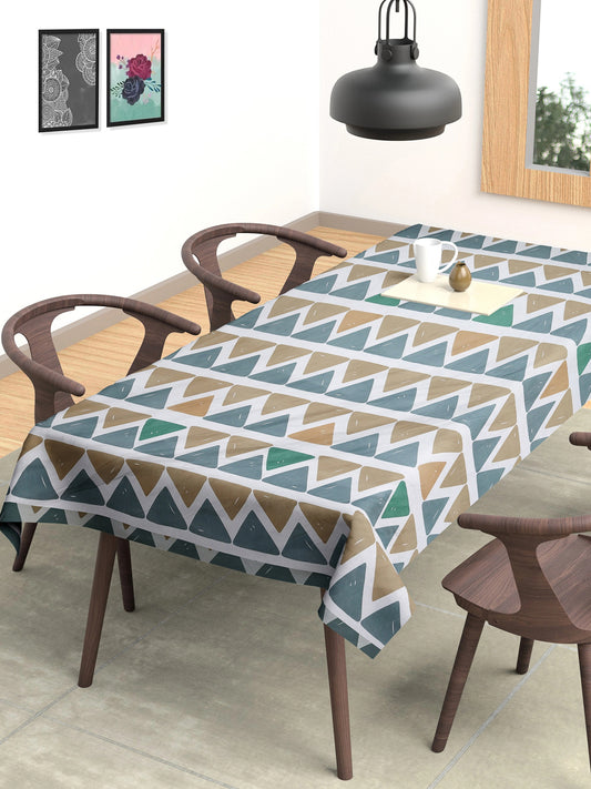 Arrabi Multi Geometric Cotton Blend 6 SEATER Table Cover (180 x 130 cm)