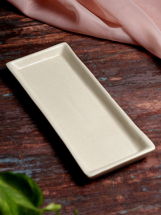Handcrafted Stoneware Solid Tray