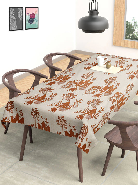 Arrabi Multi Indian Cotton Blend 6 SEATER Table Cover (180 x 130 cm)