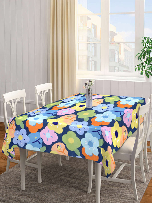 Arrabi Multi Floral Cotton Blend 6 SEATER Table Cover (180 X 130 cm)