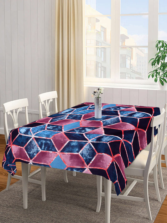 Arrabi Multi Geometric Cotton Blend 8 SEATER Table Cover (225 X 150 cm)