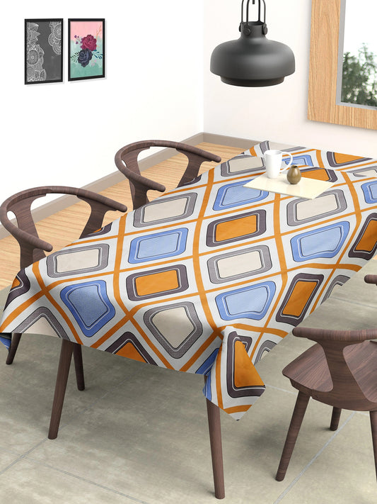 Arrabi Multi Geometric Cotton Blend 6 SEATER Table Cover (180 x 130 cm)