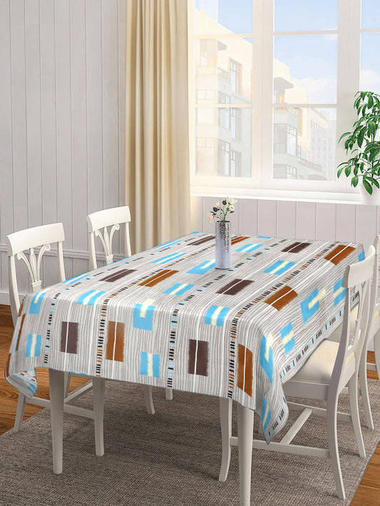 Arrabi Multi Goemetric Cotton Blend 8 SEATER Table Cover (215 x 150 cm)