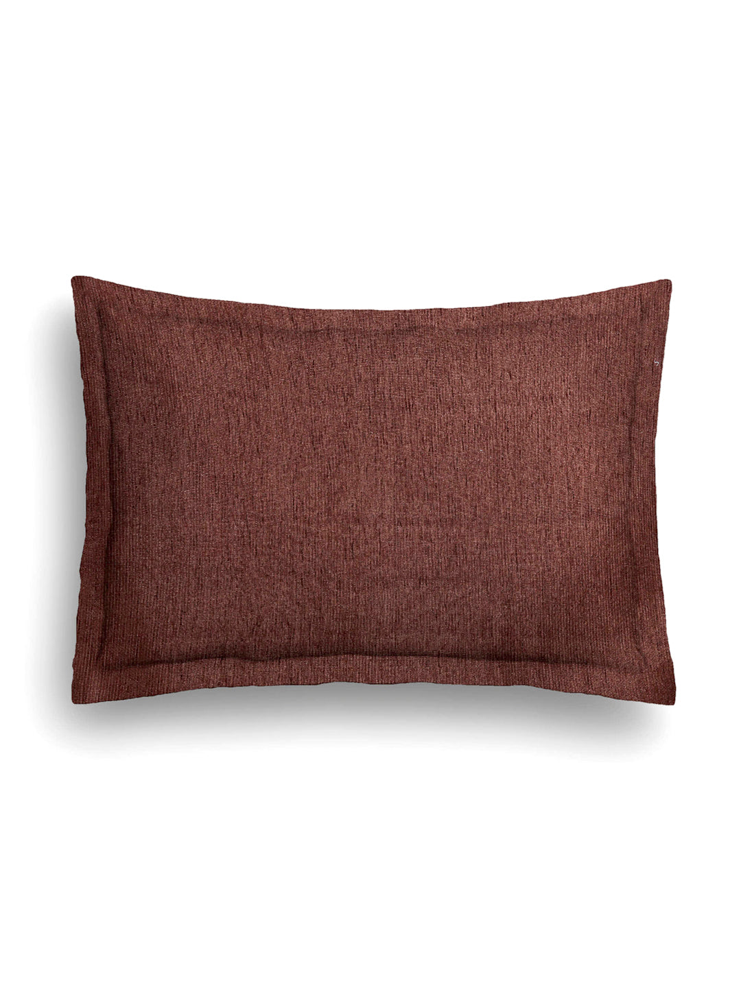 Arrabi Brown Solid Handwoven Cotton Set of 2 Pillow Covers (70 x 45 cm)