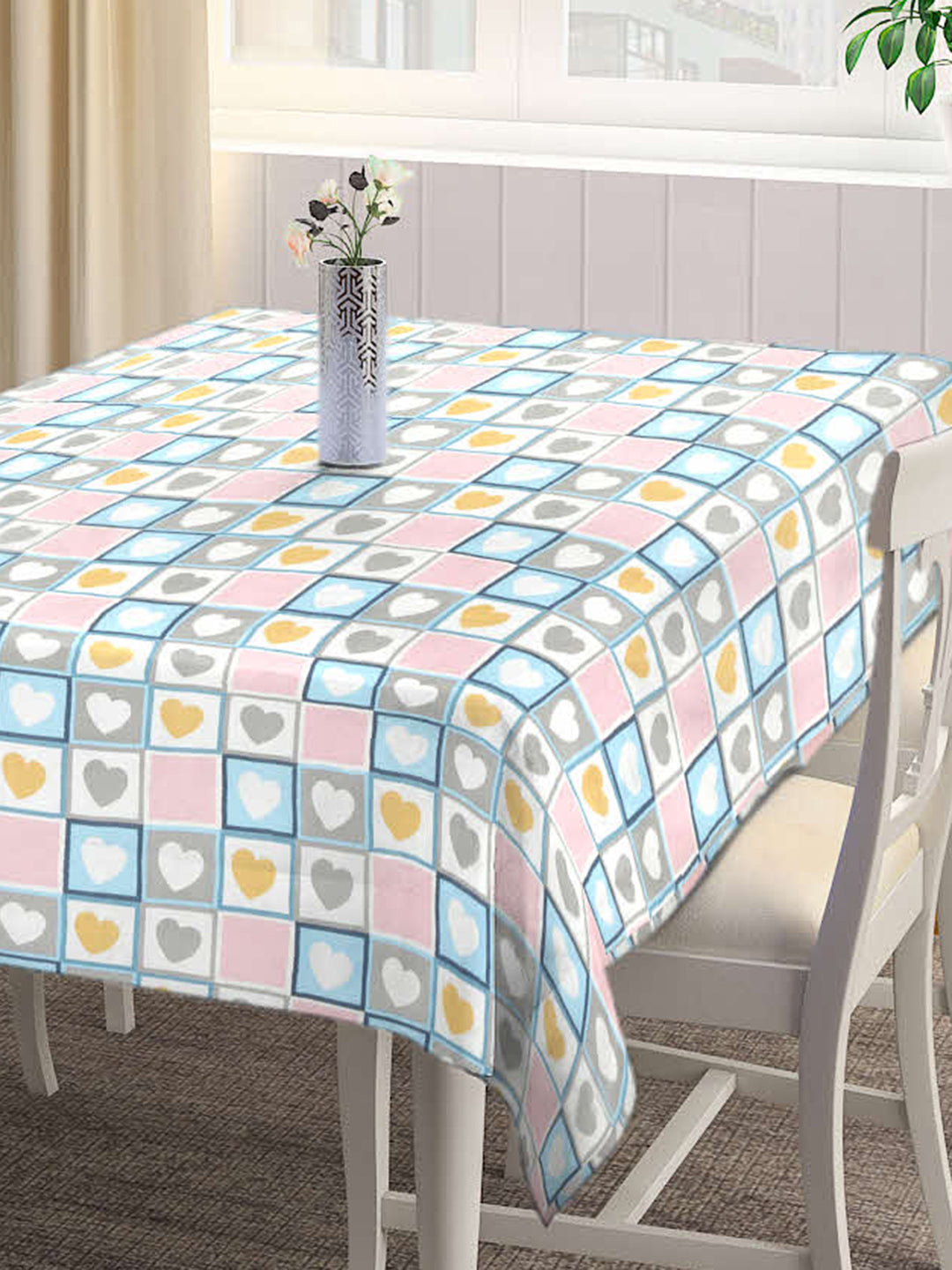 Arrabi Multi Goemetric Cotton Blend 6 SEATER Table Cover (180 x 130 cm)