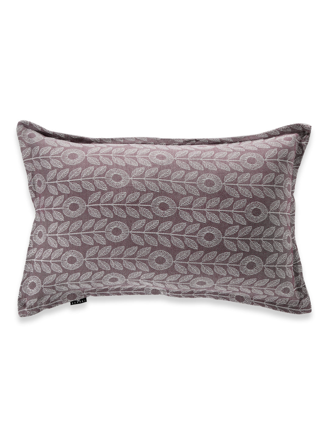 Arrabi Purple Floral Handwoven Cotton Set of 2 Pillow Covers (70 x 45 cm)