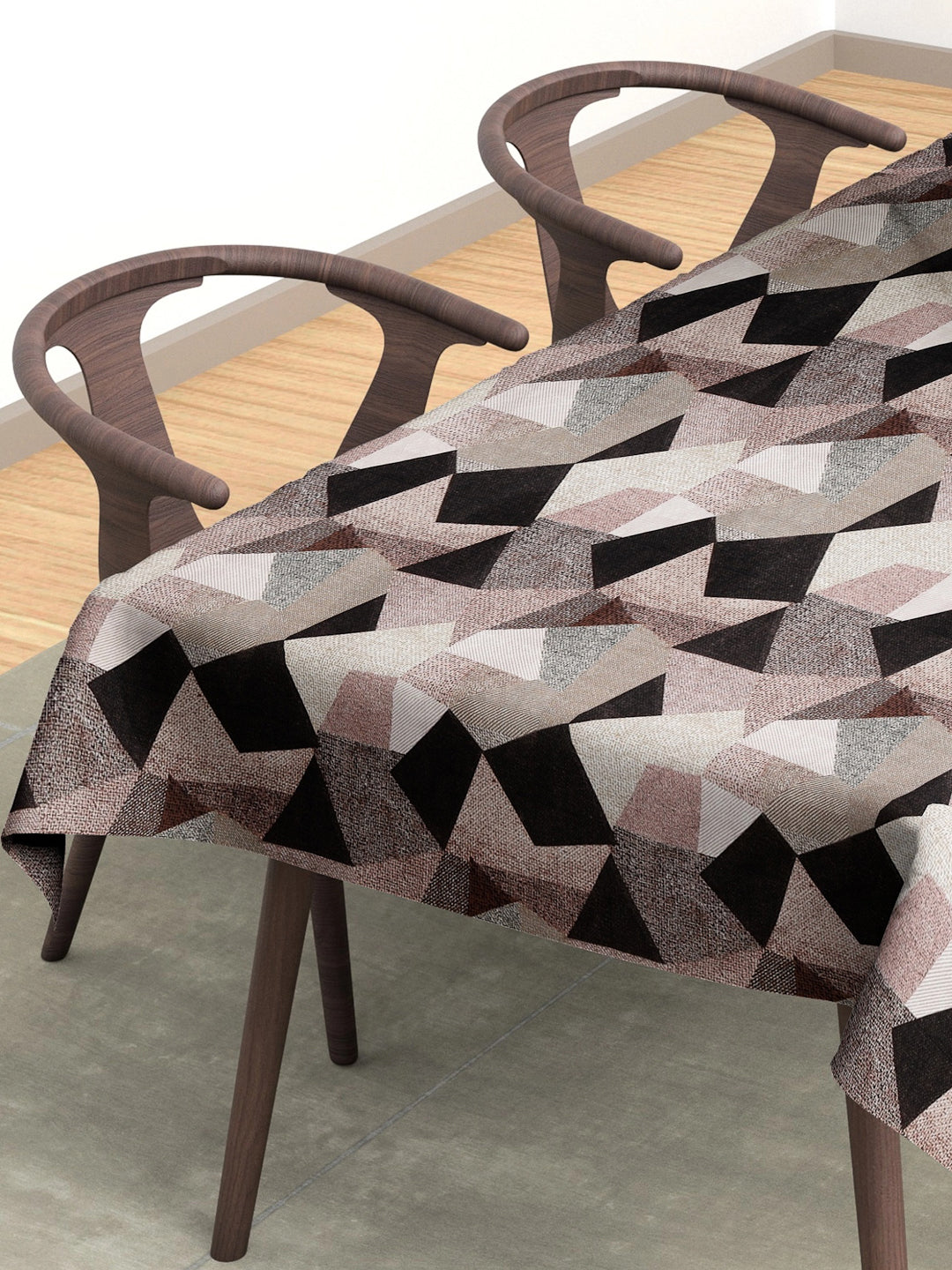 Arrabi Multi Geometric Cotton Blend 6 SEATER Table Cover (180 x 130 cm)