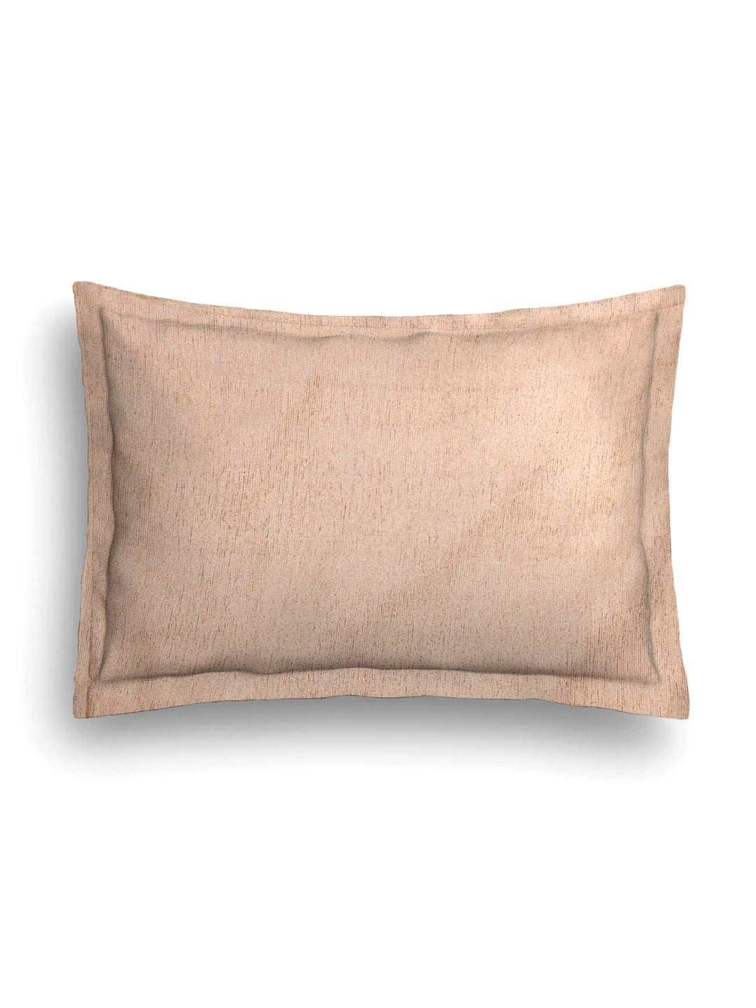 Arrabi Beige Solid Handwoven Cotton Set of 2 Pillow Covers (70 x 45 cm)