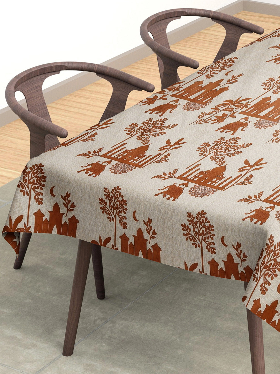 Arrabi Multi Indian Cotton Blend 6 SEATER Table Cover (180 x 130 cm)