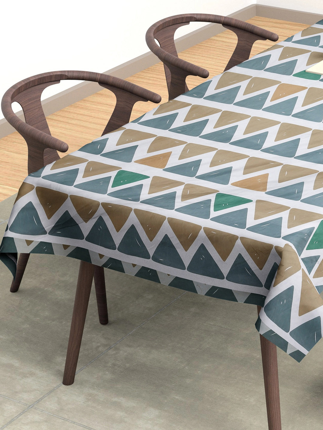 Arrabi Multi Geometric Cotton Blend 6 SEATER Table Cover (180 x 130 cm)