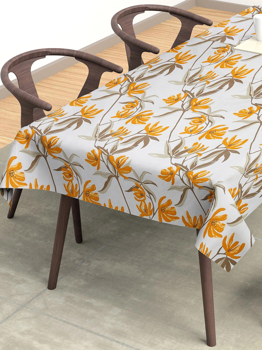 Arrabi Multi Floral Cotton Blend 8 SEATER Table Cover (215 x 150 cm)