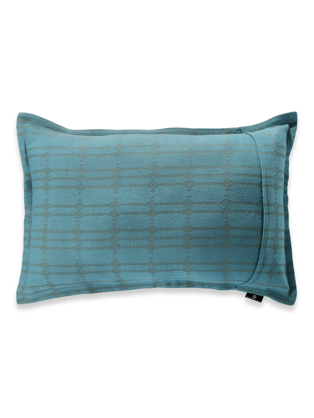 Arrabi Blue Striped Handwoven Cotton Set of 2 Pillow Covers (70 x 45 cm)