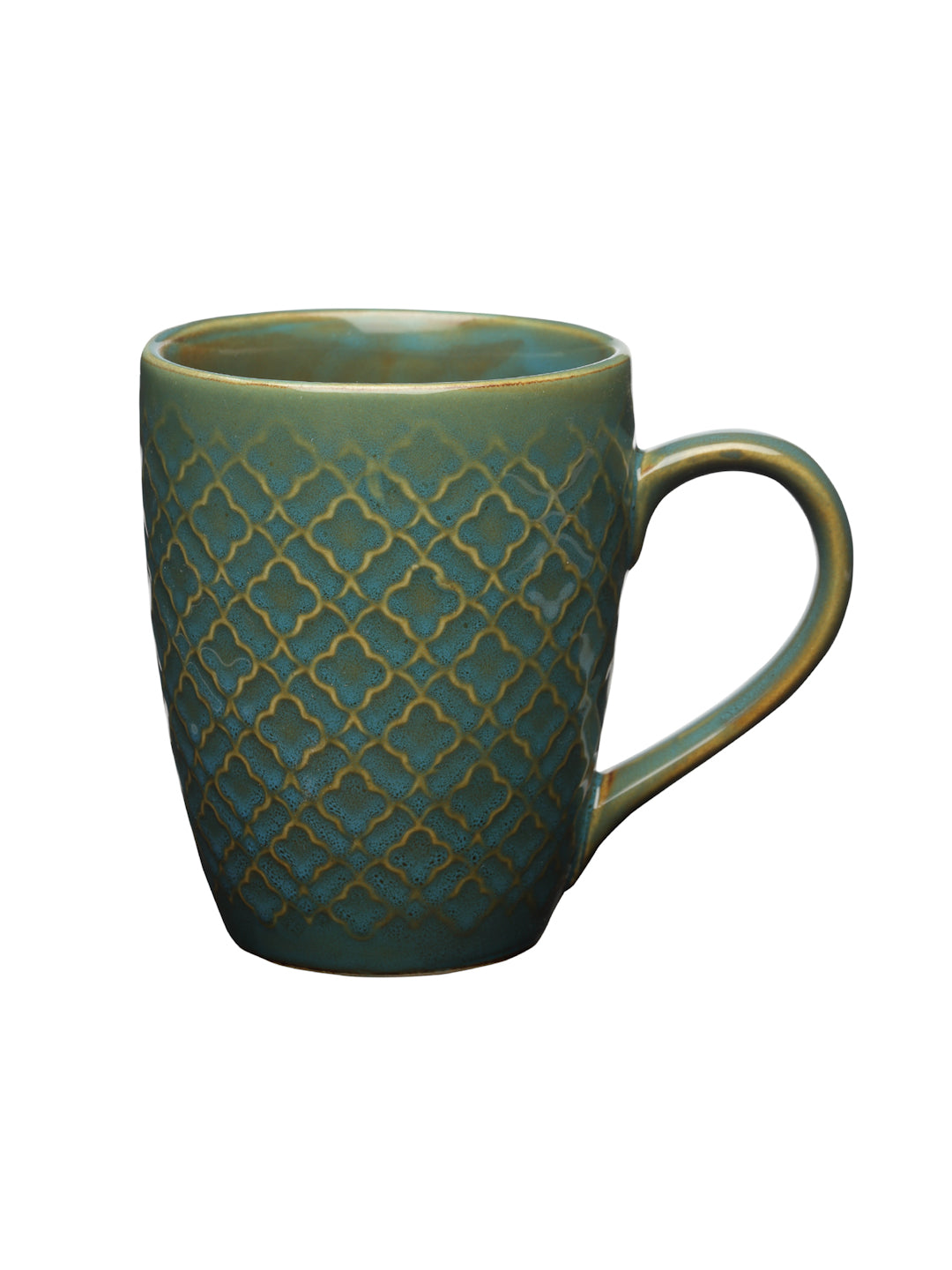 Textured Set of 6 Ceramic Mugs