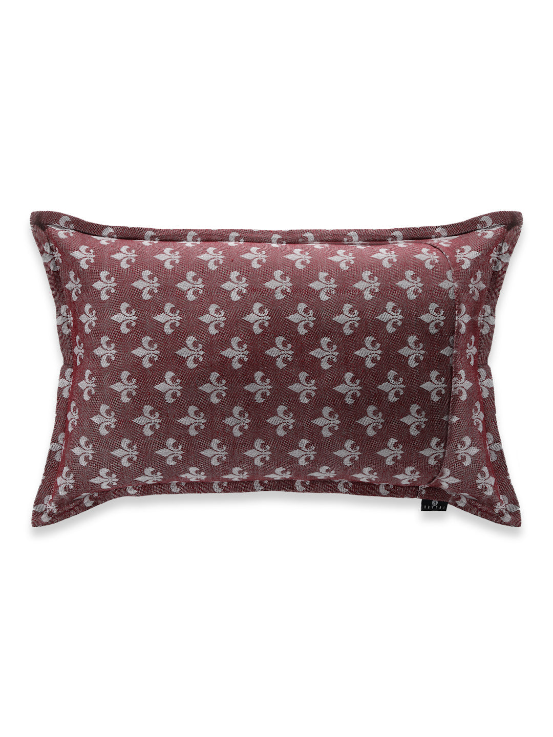 Arrabi Red Floral Handwoven Cotton Set of 2 Pillow Covers (70 x 45 cm)