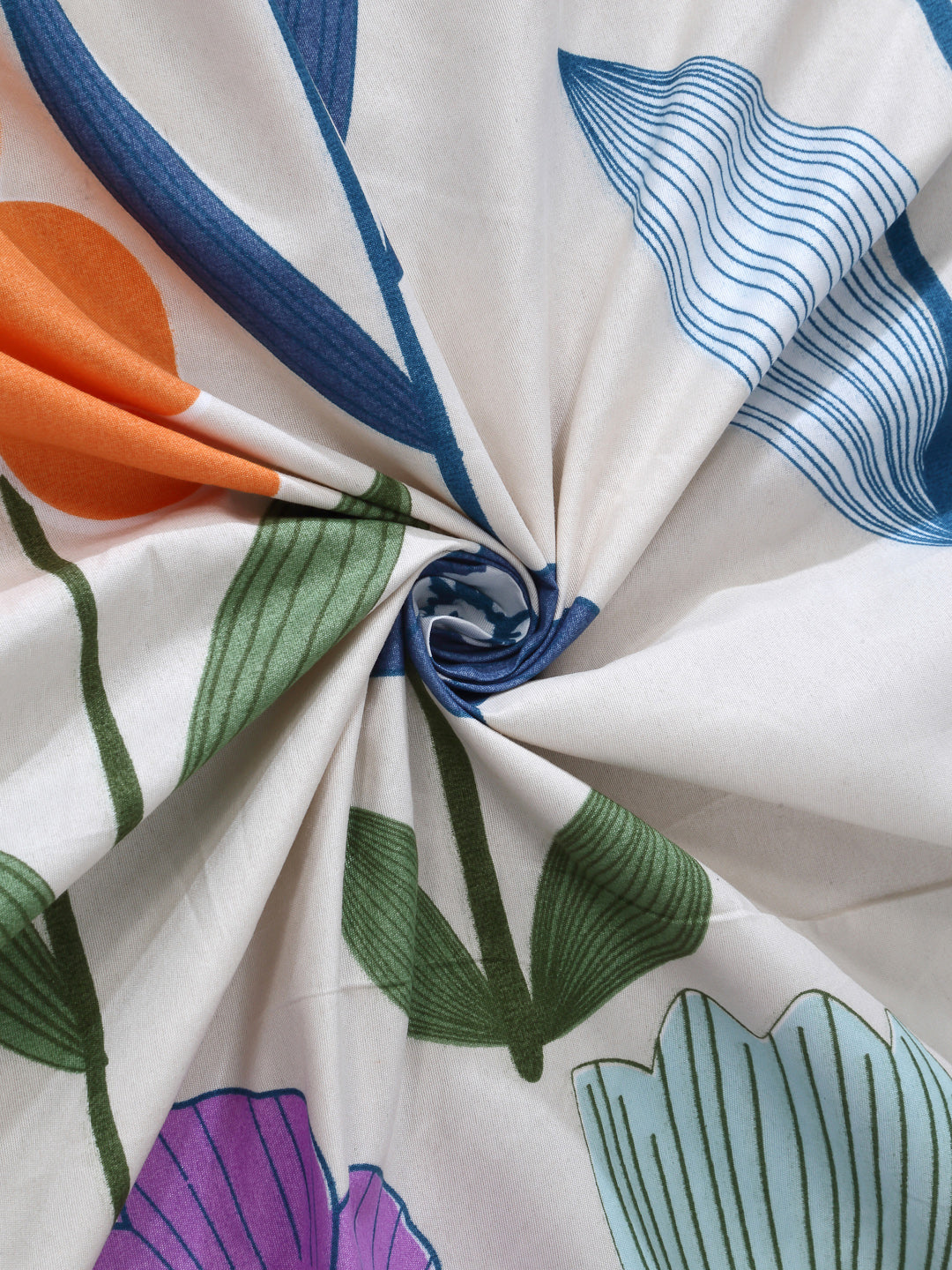 Arrabi Multi Floral Cotton Blend 8 SEATER Table Cover (215 X 150 cm)