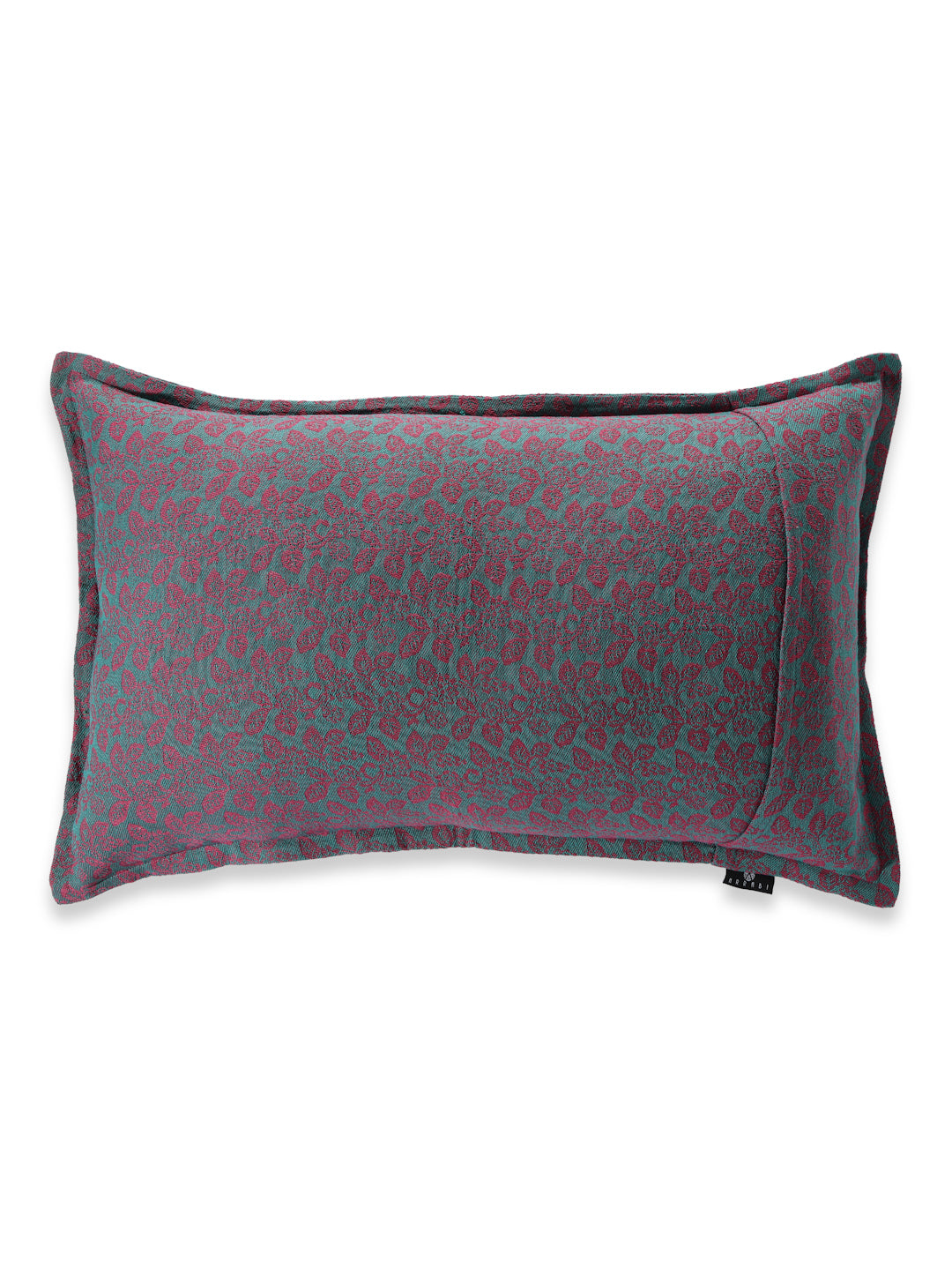 Arrabi Purple Leaf Handwoven Cotton Set of 2 Pillow Covers (70 x 45 cm)