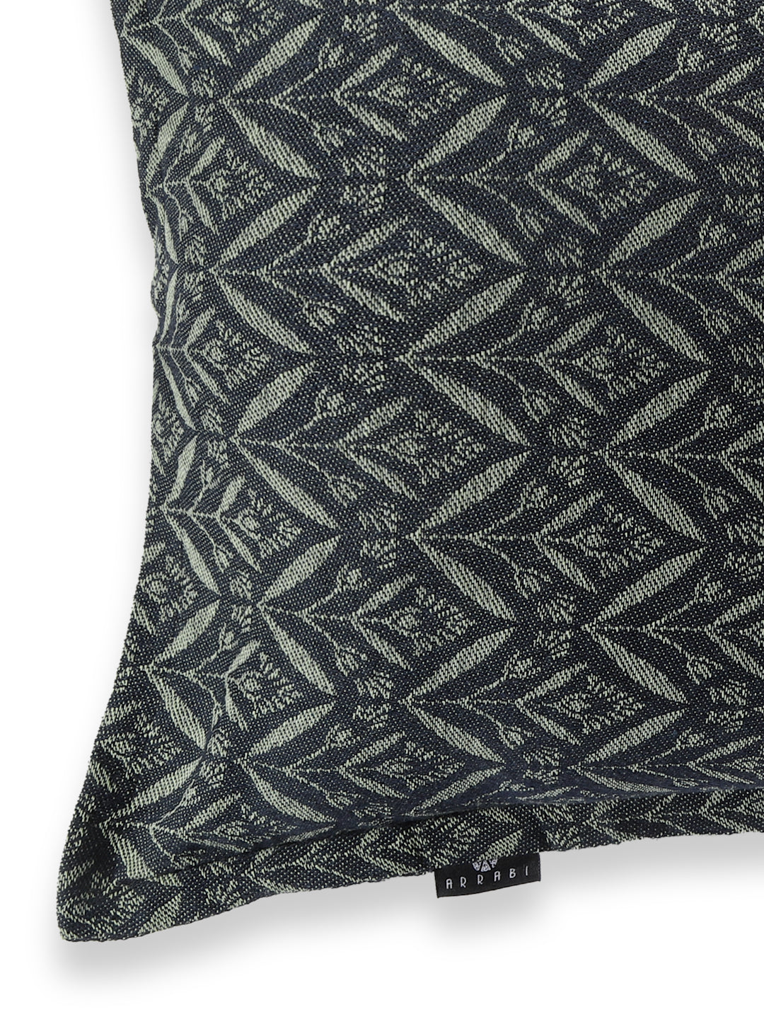 Arrabi Green Floral Handwoven Cotton Set of 2 Pillow Covers (70 x 45 cm)