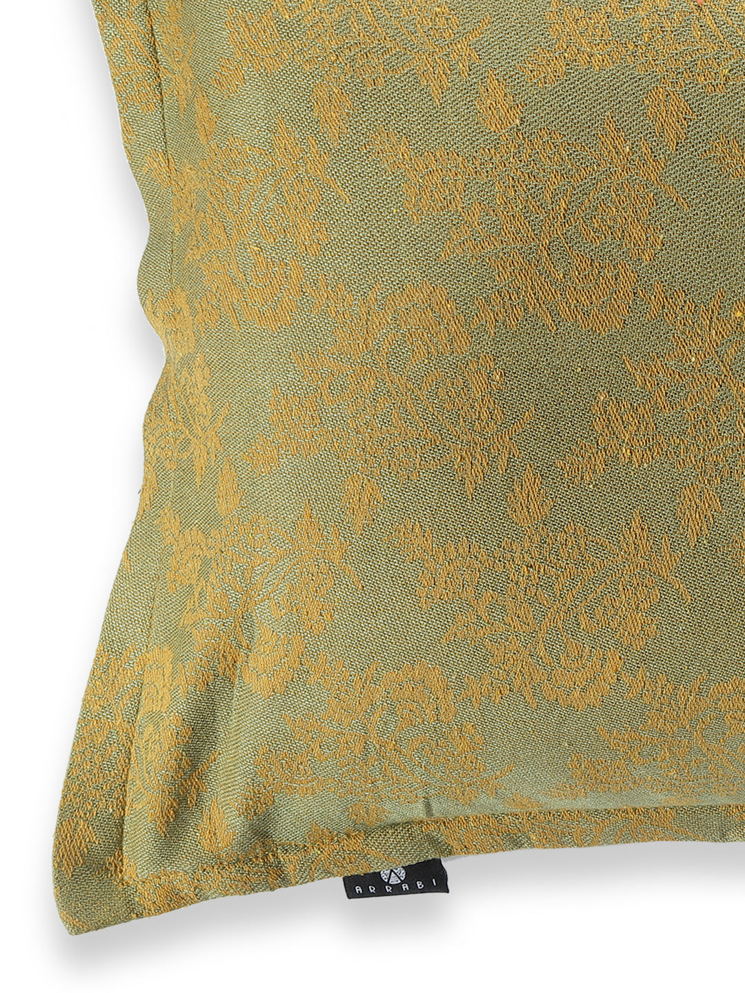 Arrabi Beige Leaf Handwoven Cotton Set of 2 Pillow Covers (70 x 45 cm)