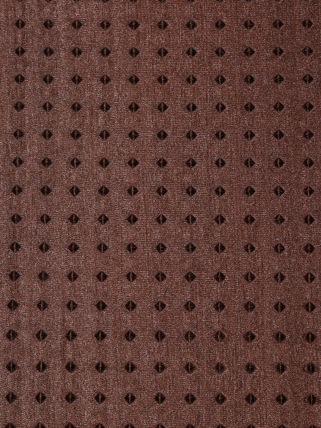 Arrabi Brown Polka-dot Polyester 8 SEATER Table Cover (215 x 150 cm)
