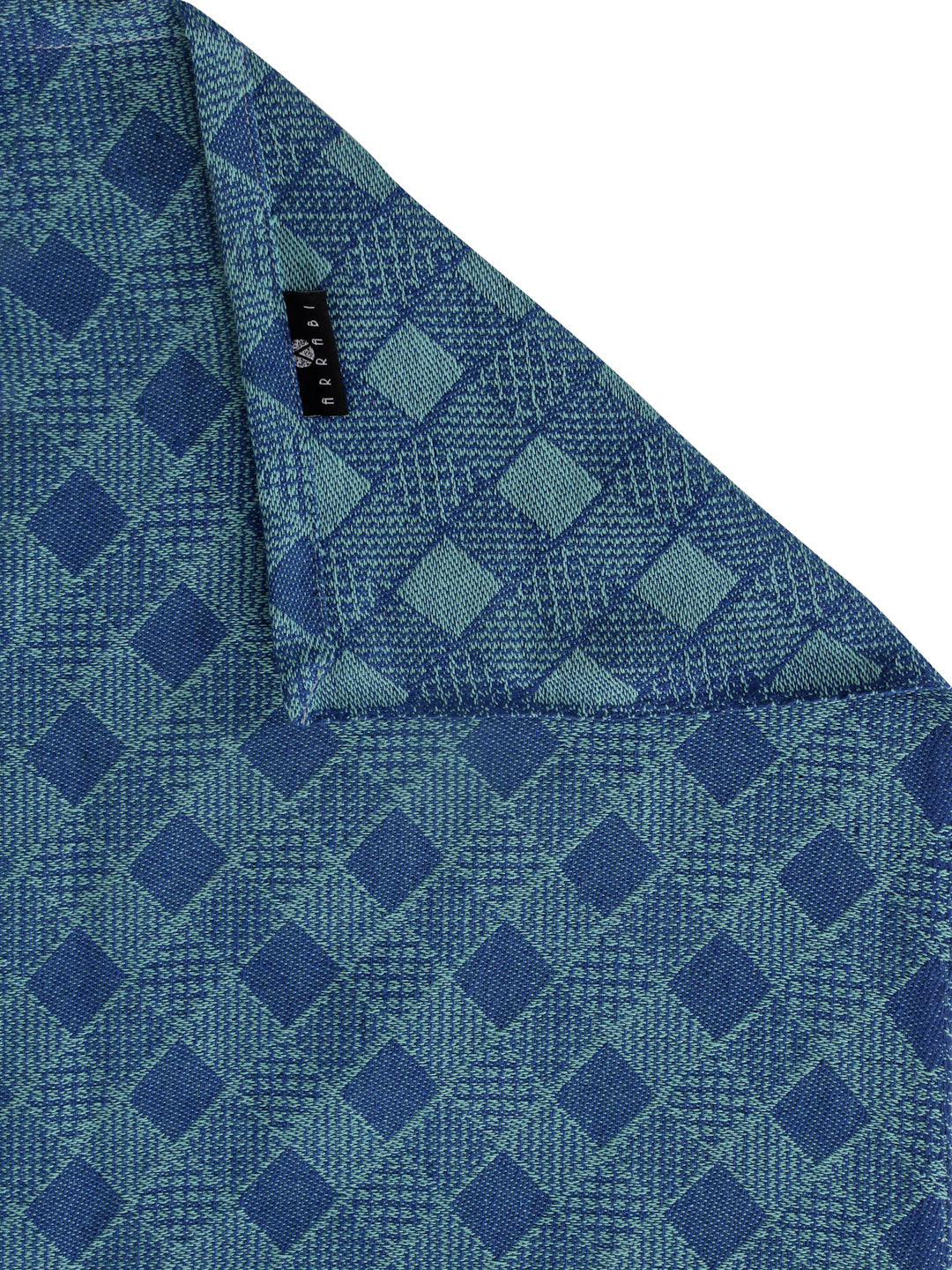 Arrabi Blue Striped 100% Handwoven Cotton 8 SEATER Table Cover (220 x 150 cm)