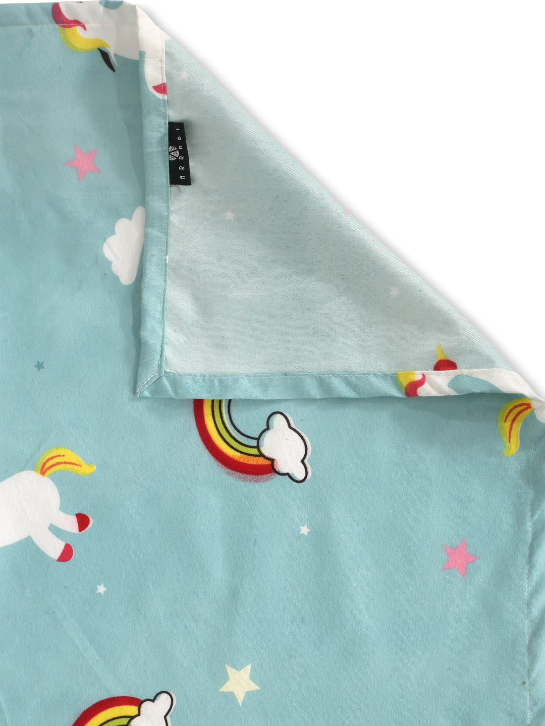 Arrabi Multi Kid's Cartoon TC Cotton Blend King Size Bedsheet with 2 Pillow Covers (250 x 215 cm)