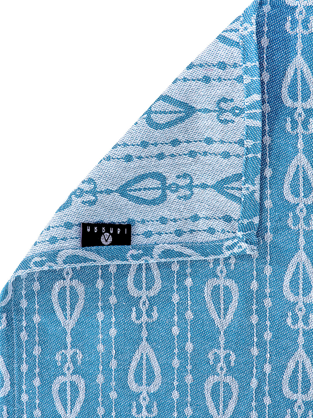 Arrabi Blue Indian Handwoven Cotton Single Size Bedsheet with 1 Pillow Cover (230 x 150 cm)