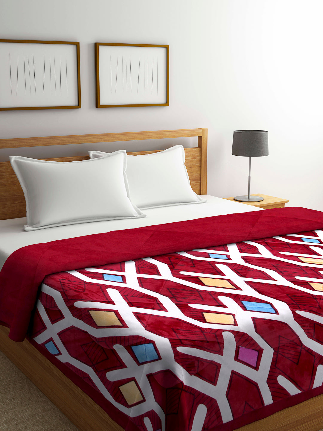King Size Woolen Winter Quilt for Double Bed by ARRABI® (230 X 220 cm)