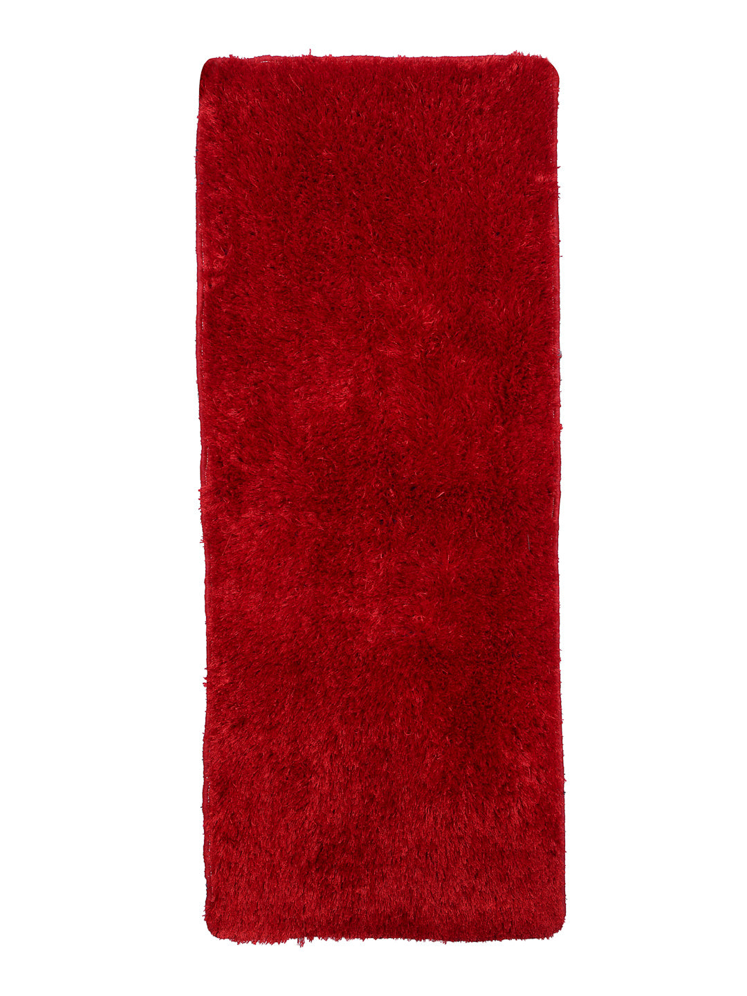 Arrabi Red Solid Polyester Full Size Bed  Runner (137 X 55 cm)