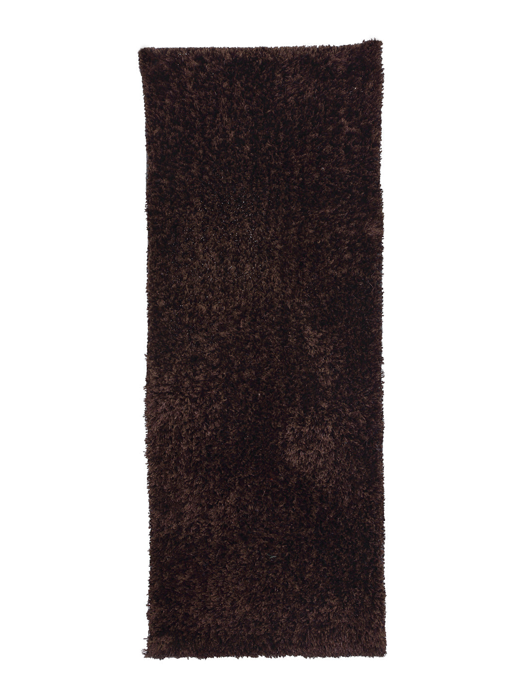 Arrabi Brown Solid Polyester Full Size Bed  Runner (137 X 55 cm)