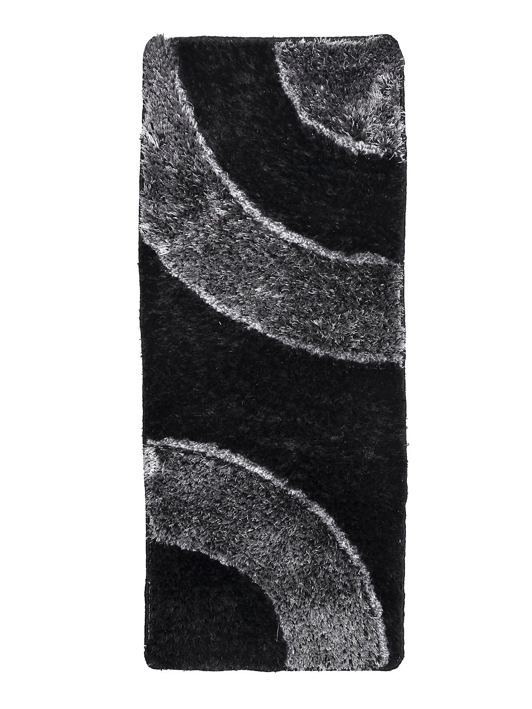 Arrabi Black Solid Polyester Full Size Bed  Runner (137 X 55 cm)