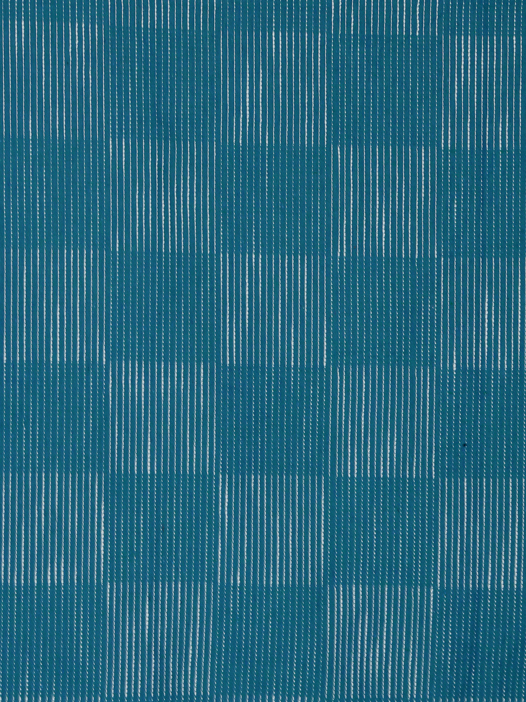 Arrabi Blue Checks Handwoven Cotton 6 Seater Table Cover (225 x 150 cm)