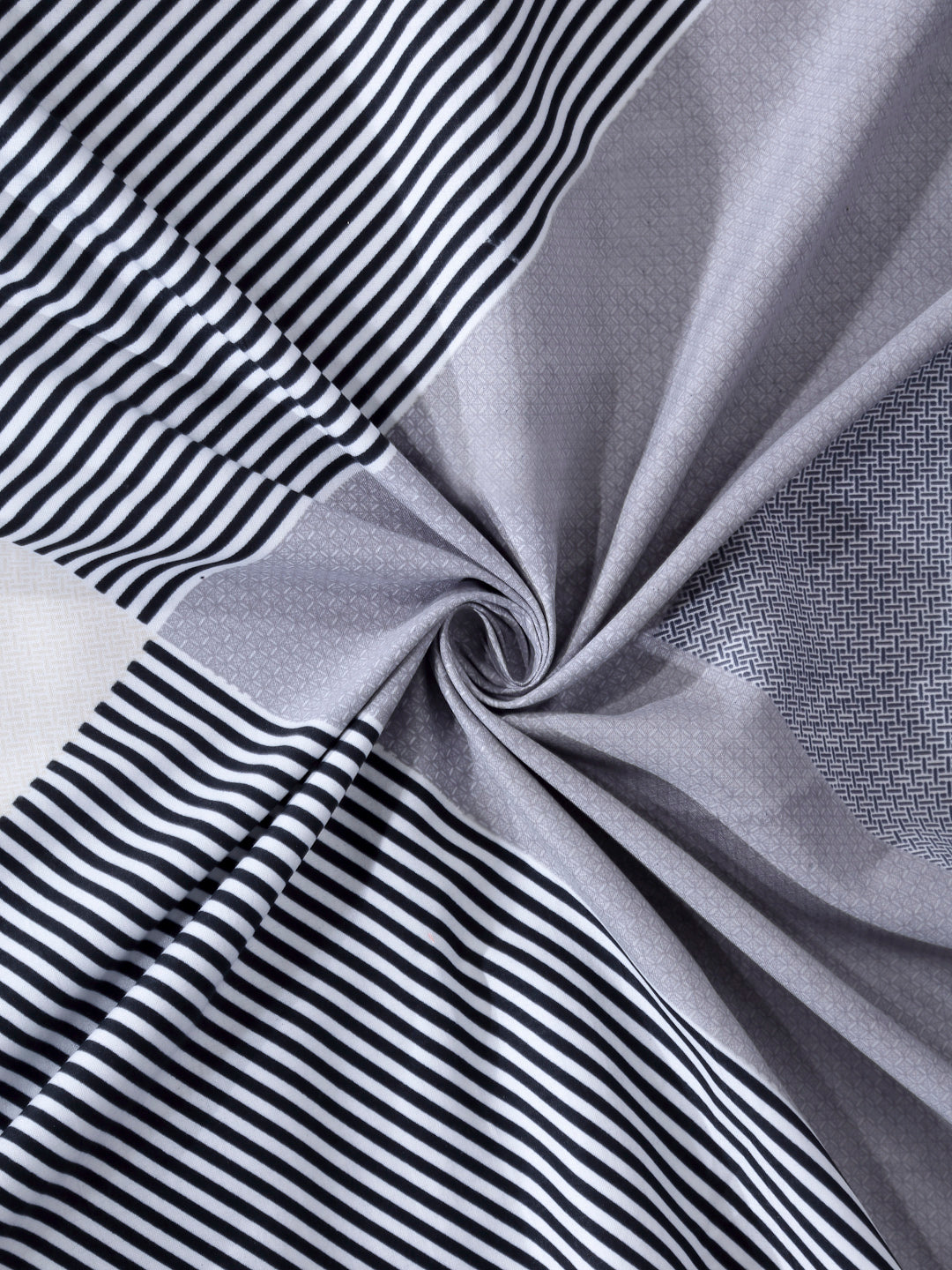 Arrabi Multi Indian TC Cotton Blend Single Size Bedsheet with 1 Pillow Cover (220 X 150 cm)
