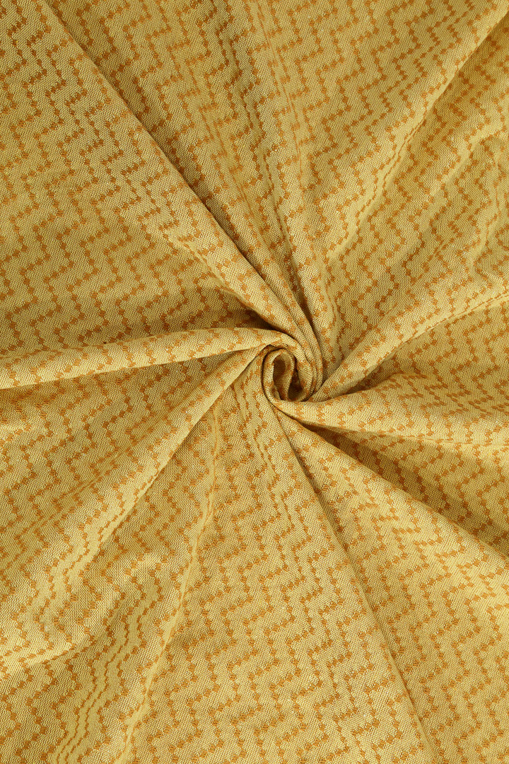 Arrabi Orange Stripes Handwoven Cotton King Size Bedsheet with 2 Pillow Covers (260 X 230 cm)