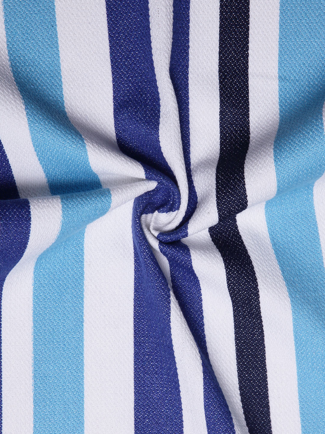 Arrabi Multi Stripes Handwoven Cotton Hand Towel (Set of 5) (85 X 35 cm)
