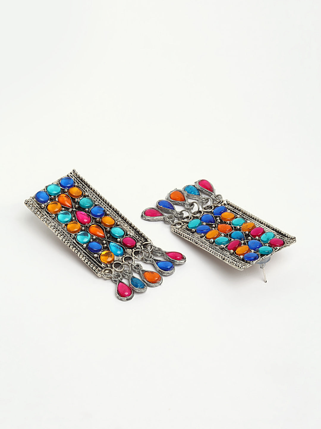 Arrabi Multi Oxidised Jewellery Set with 2 Earrings (40 cm)