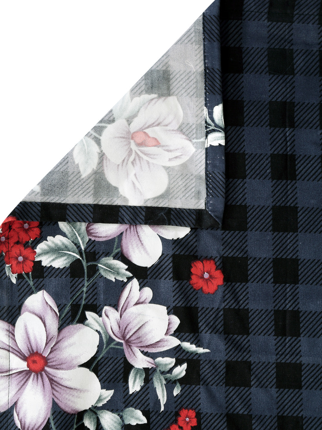 Arrabi Multi Floral TC Polycotton Single Size Bedsheet with 1 Pillow Cover (225 x 150 cm)